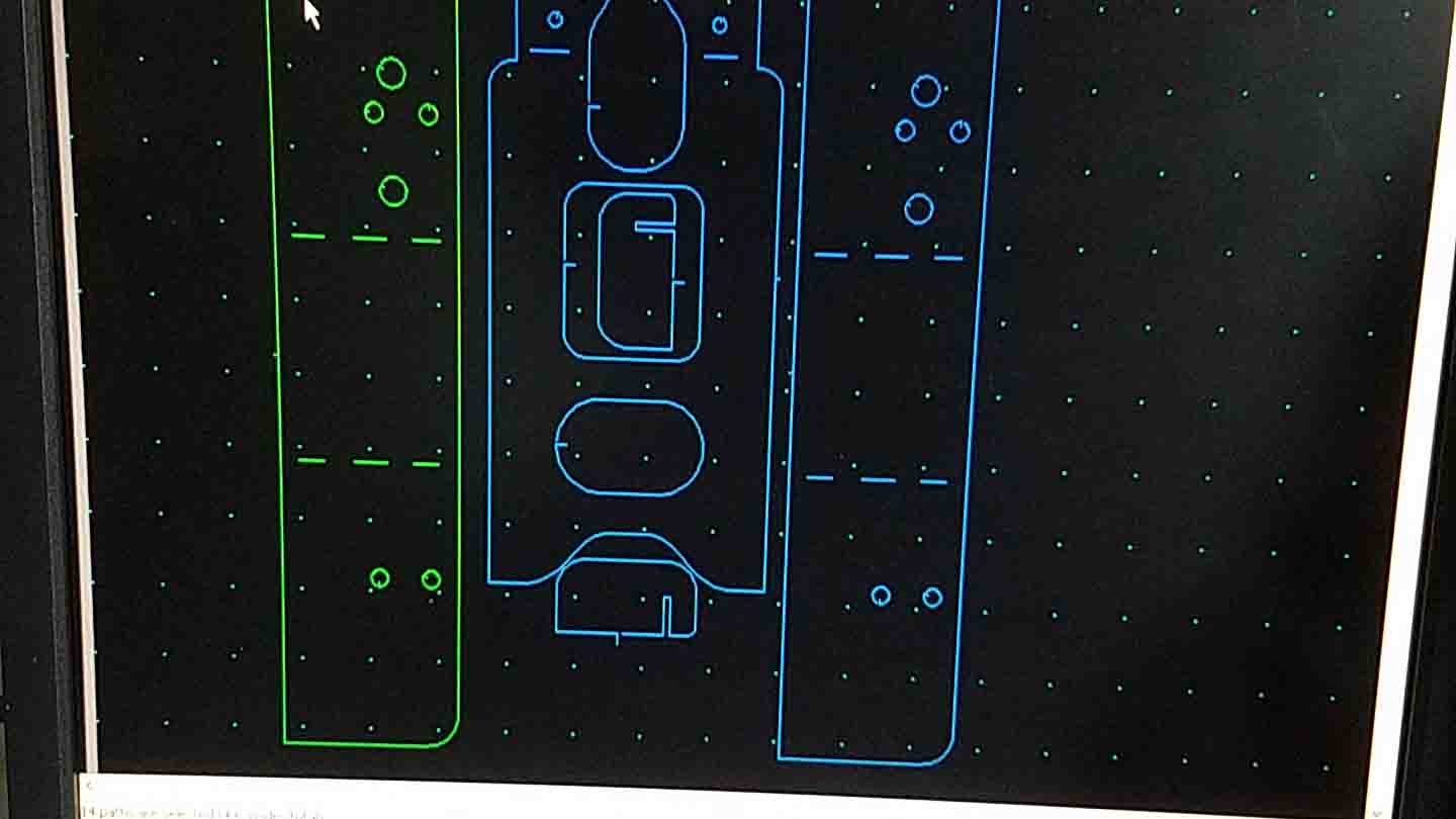Picture of the CNC software for the plasma table.